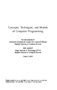 Image of Concepts, Techniques, and Models of Computer Programming